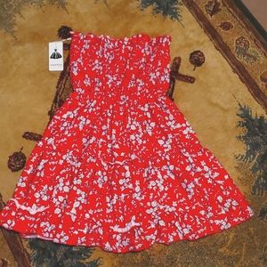 Angashion Strapless Dress sz M